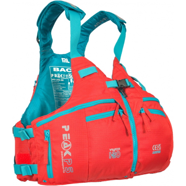 2026 Peak PS Mens Wraptor H2O Buoyancy Aid PFD 26WH - Red